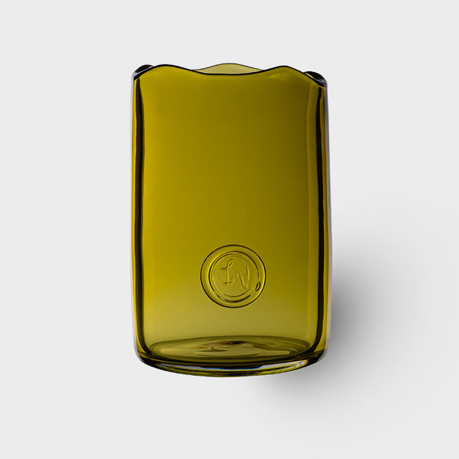 Vases_Glass_Handblown_Olive