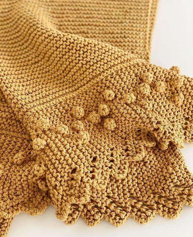 Throws_Blankets_Eco_Cotton_Knitted_Empowerment_Gold