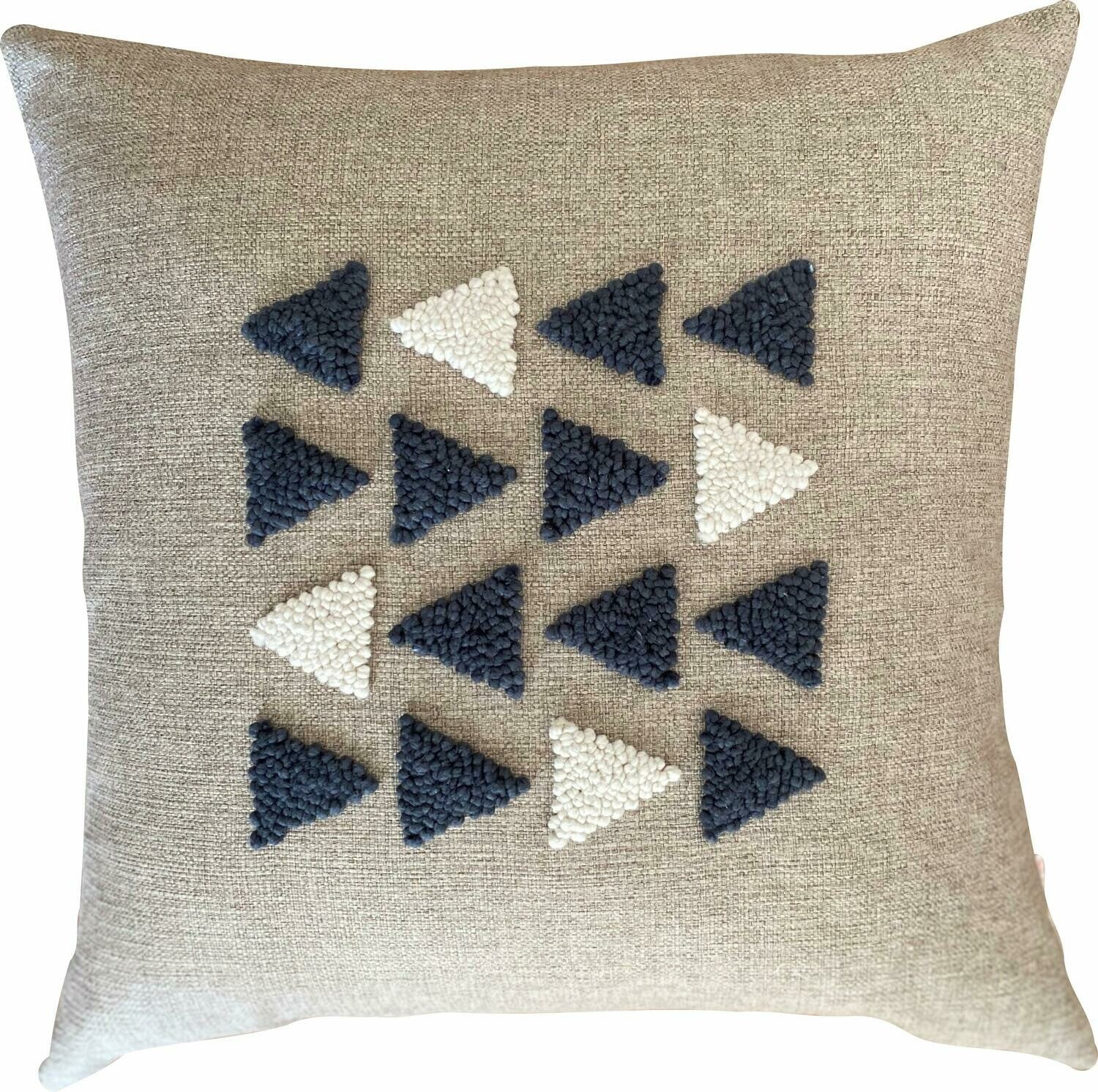 Scatter_Cushion_Punchneedle_Appilque_Scandi_African_Charcoal_natural_Linen