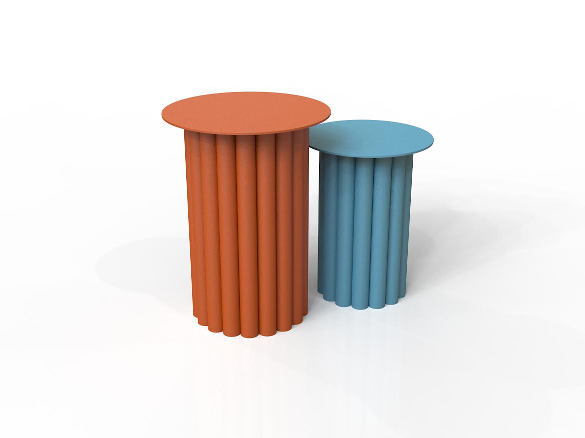 Furniture_Tables_SideTables_Metal_Fluted