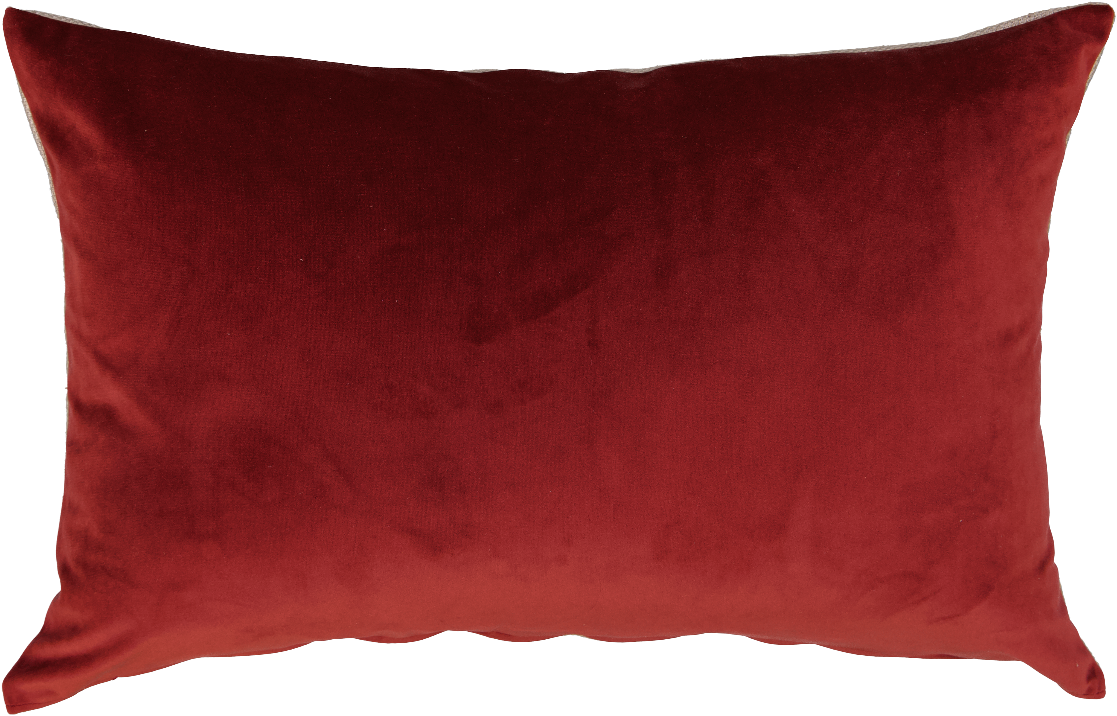Velvet & Linen Kidney Cushion
