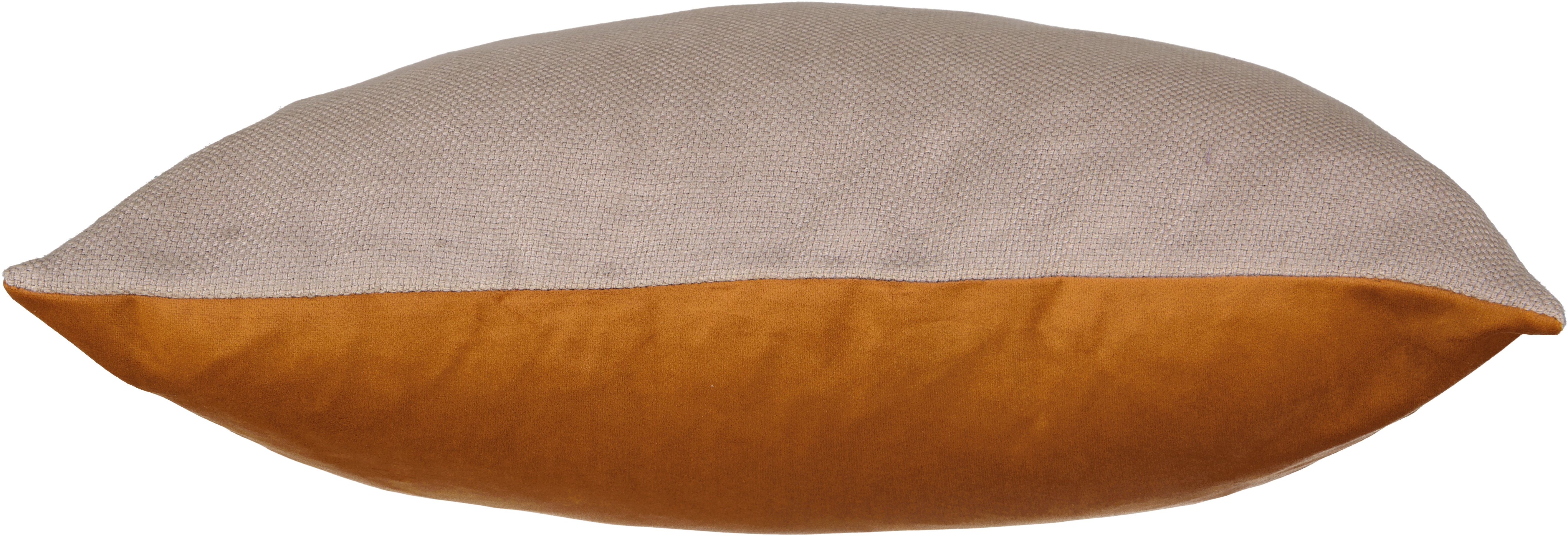 Velvet & Linen Kidney Cushion