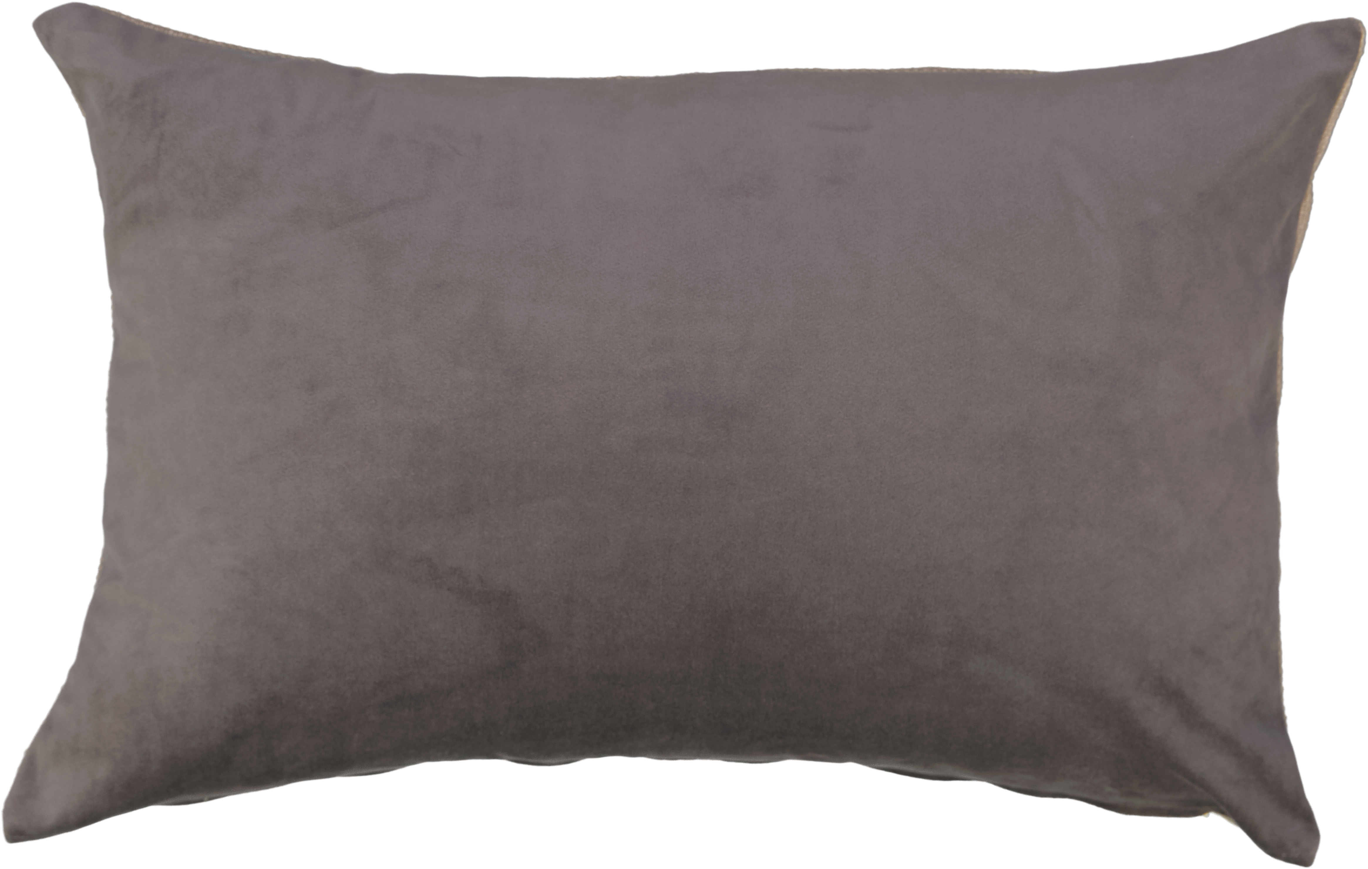 Velvet & Linen Kidney Cushion