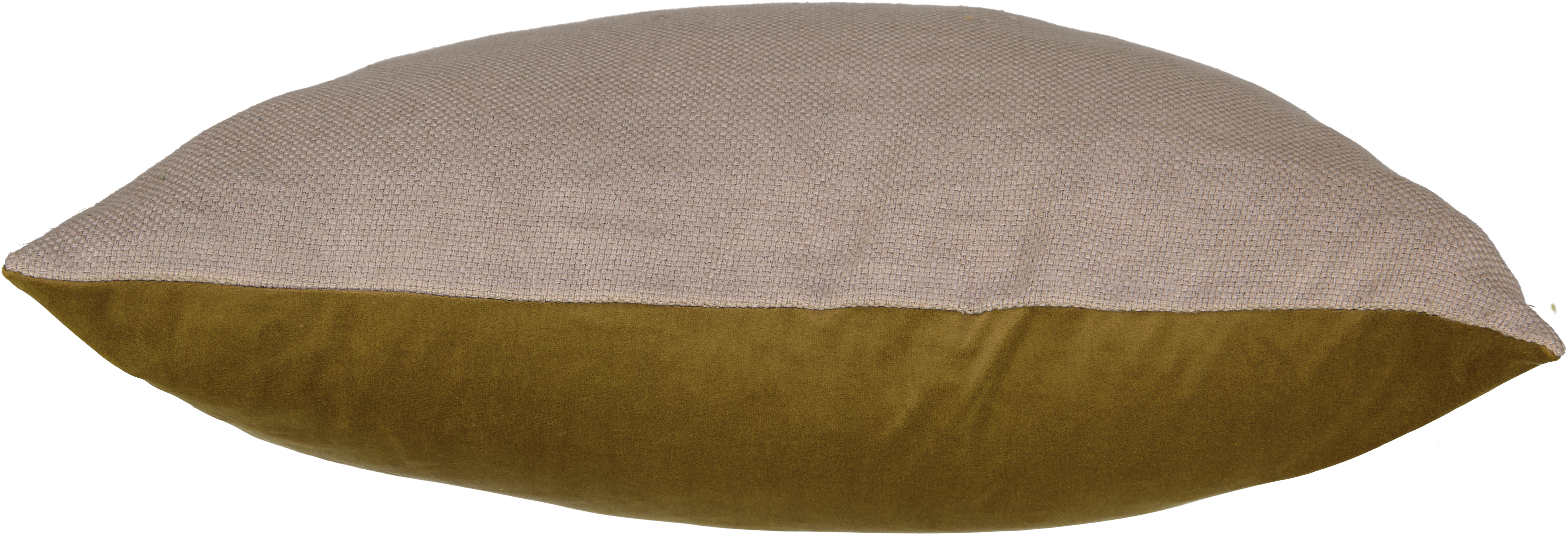 Velvet & Linen Kidney Cushion