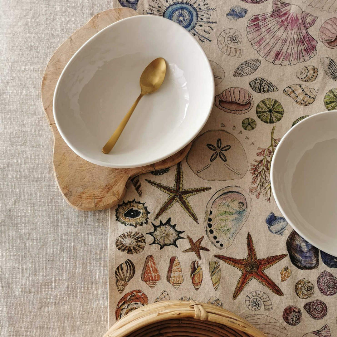 TableLinen_TableRunners_Hemp_Print_Seashells