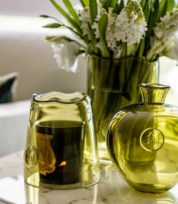 Vases_Cloche_Glass_Handblown_Olive