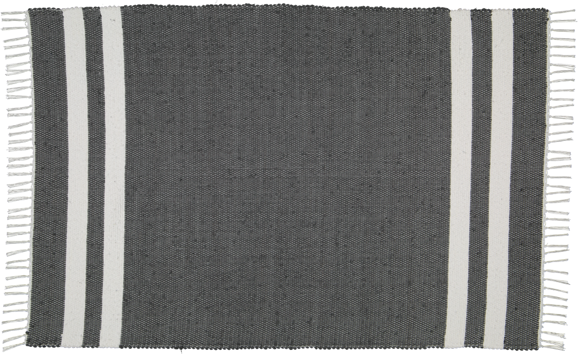 Rugs_Handwoven_Dhurrie_Striped_Charcoal