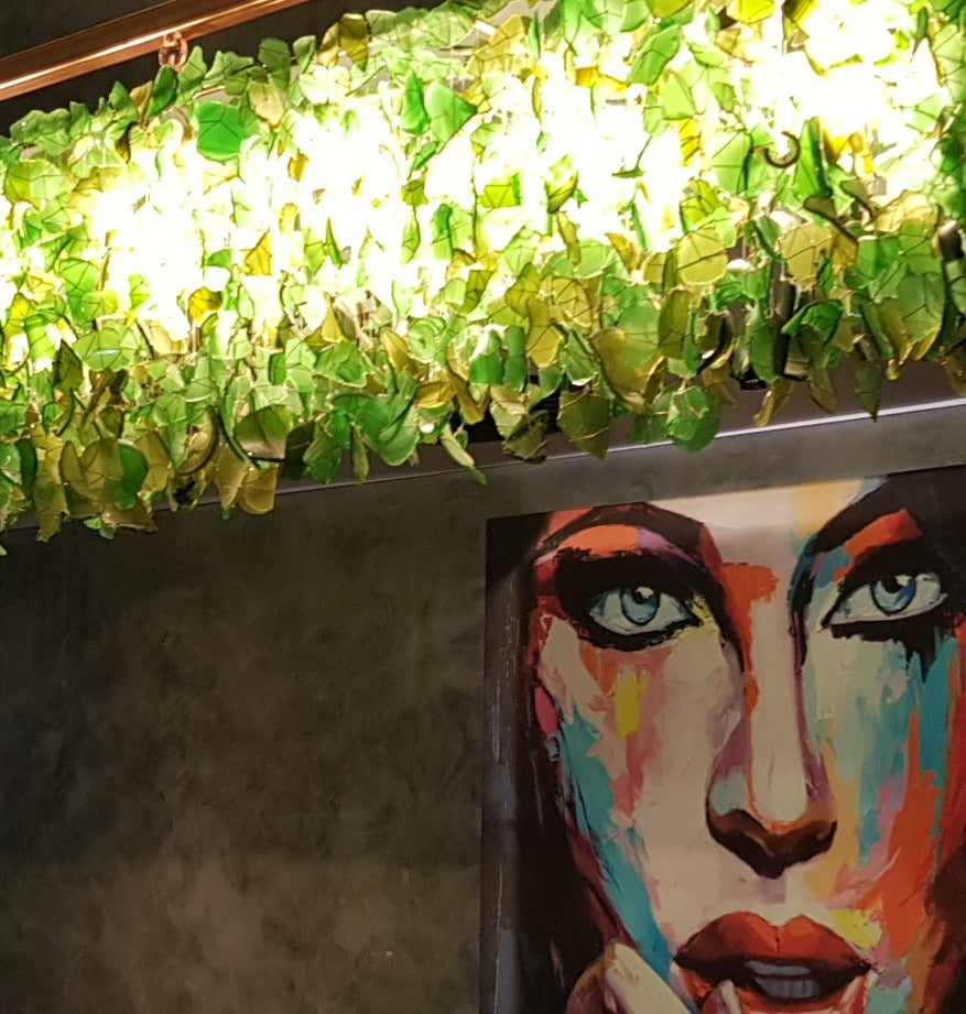 Lighting_Recycled_Glass_Linear_Chandelier_Green