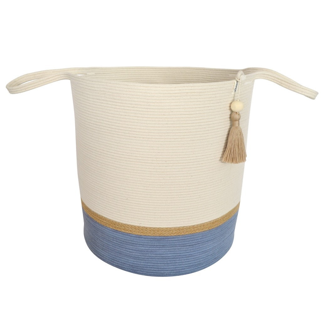 Decor_Baskets_Planters_Stripe_Blue