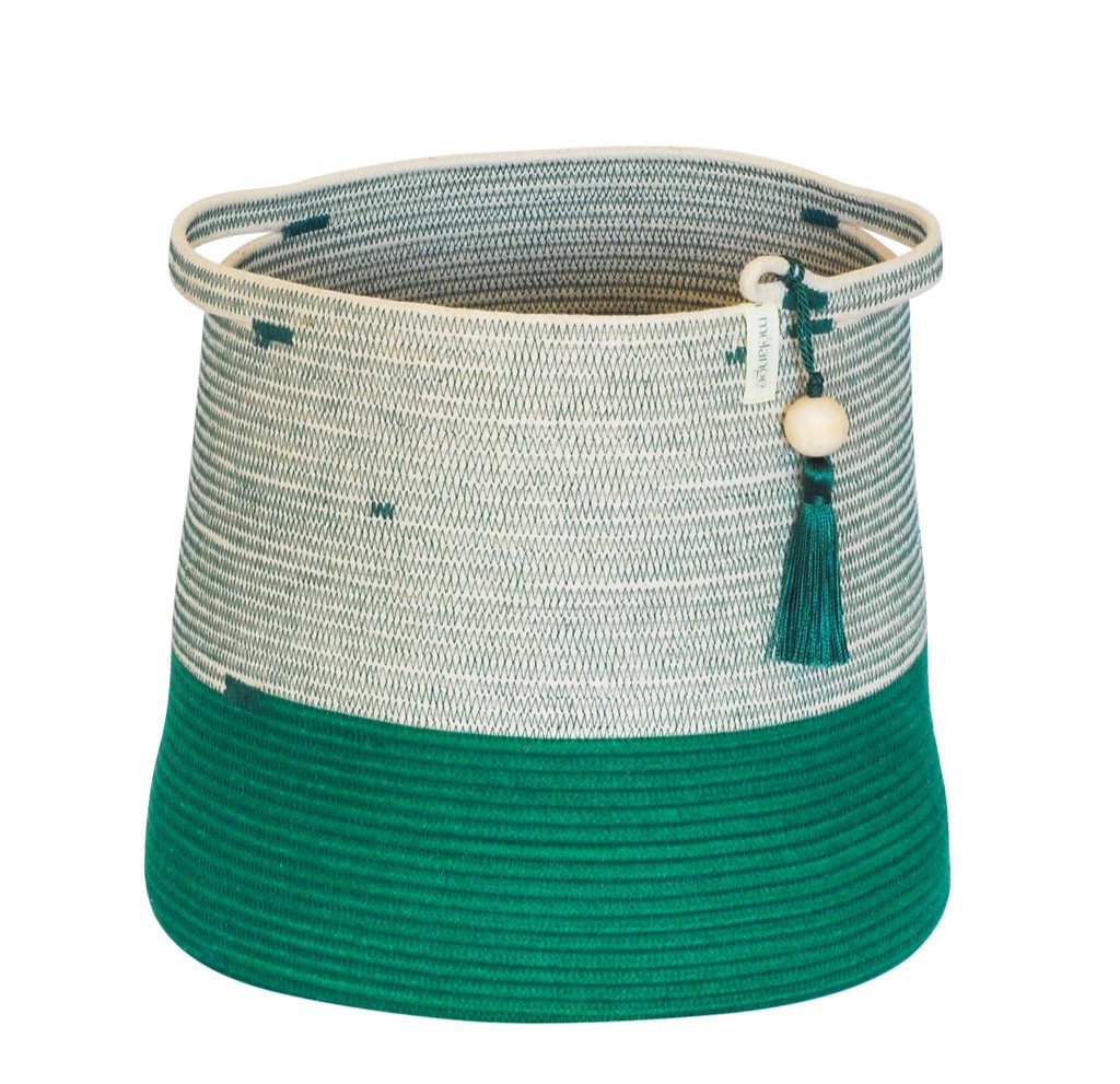 Decor_Baskets_Conical_Green