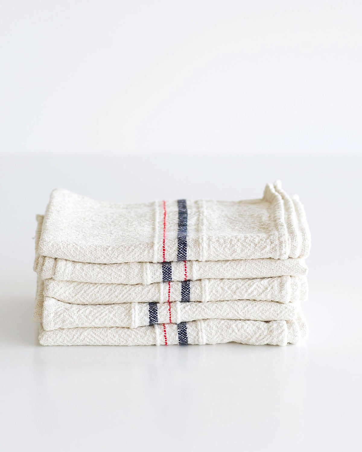 Towels_KitchenTowel_TeaTowel_Handwoven_Striped_Navy_Red