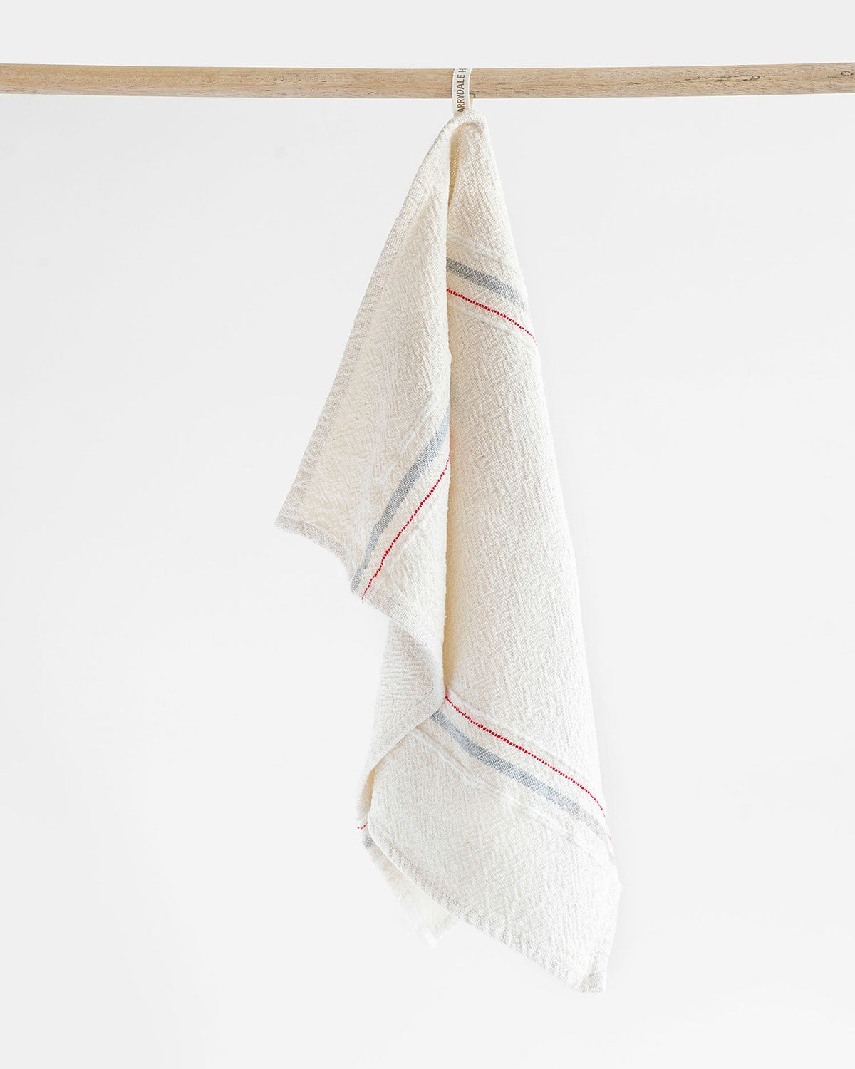 Towels_KitchenTowel_TeaTowel_Handwoven_Striped_Grey_Red