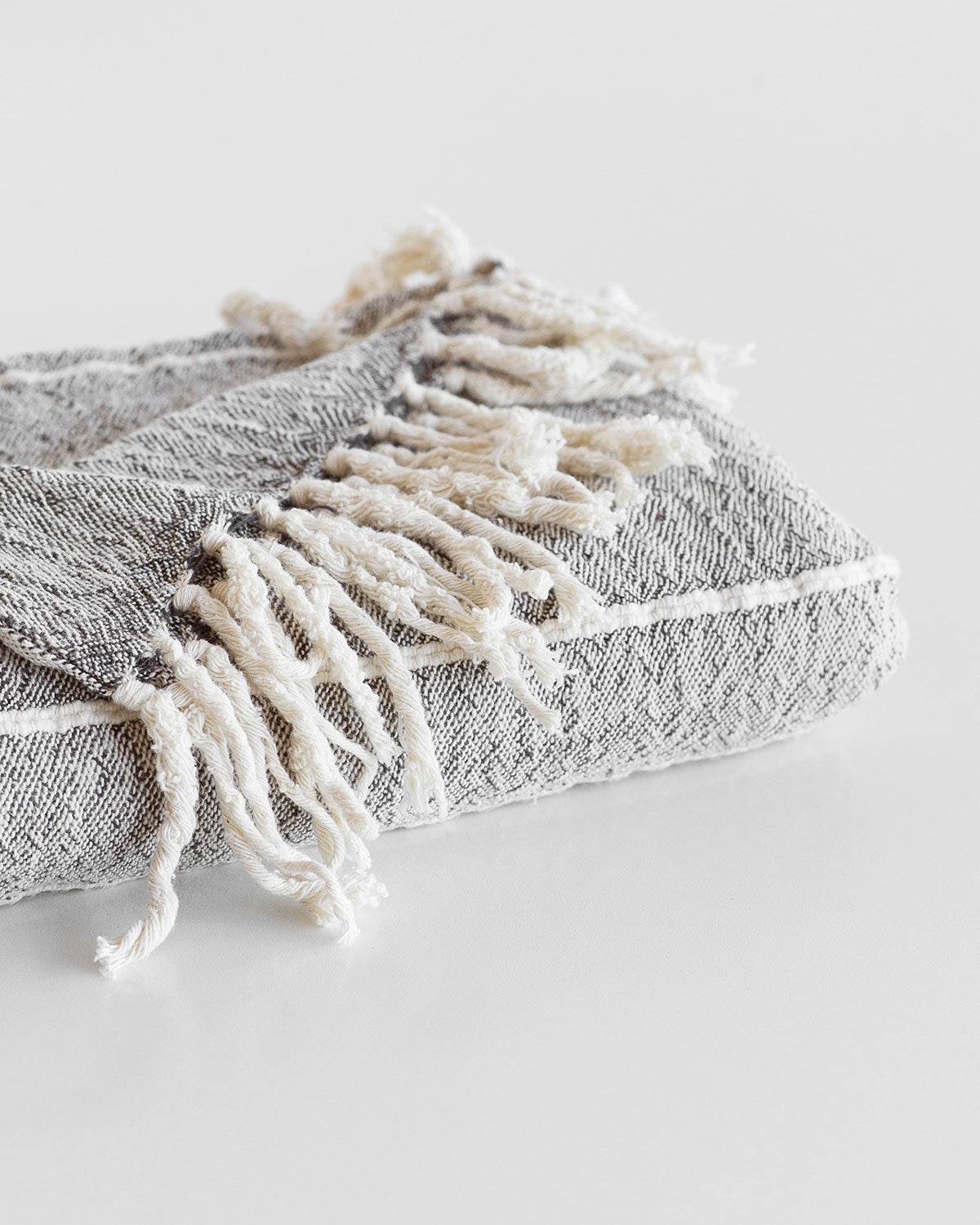 Throws_Handwoven_Cotton_Tassles_Charcoal