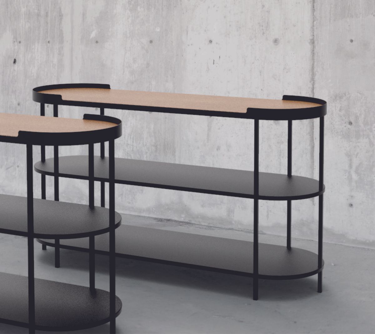 Furniture_Console_Metal_Wood_Black