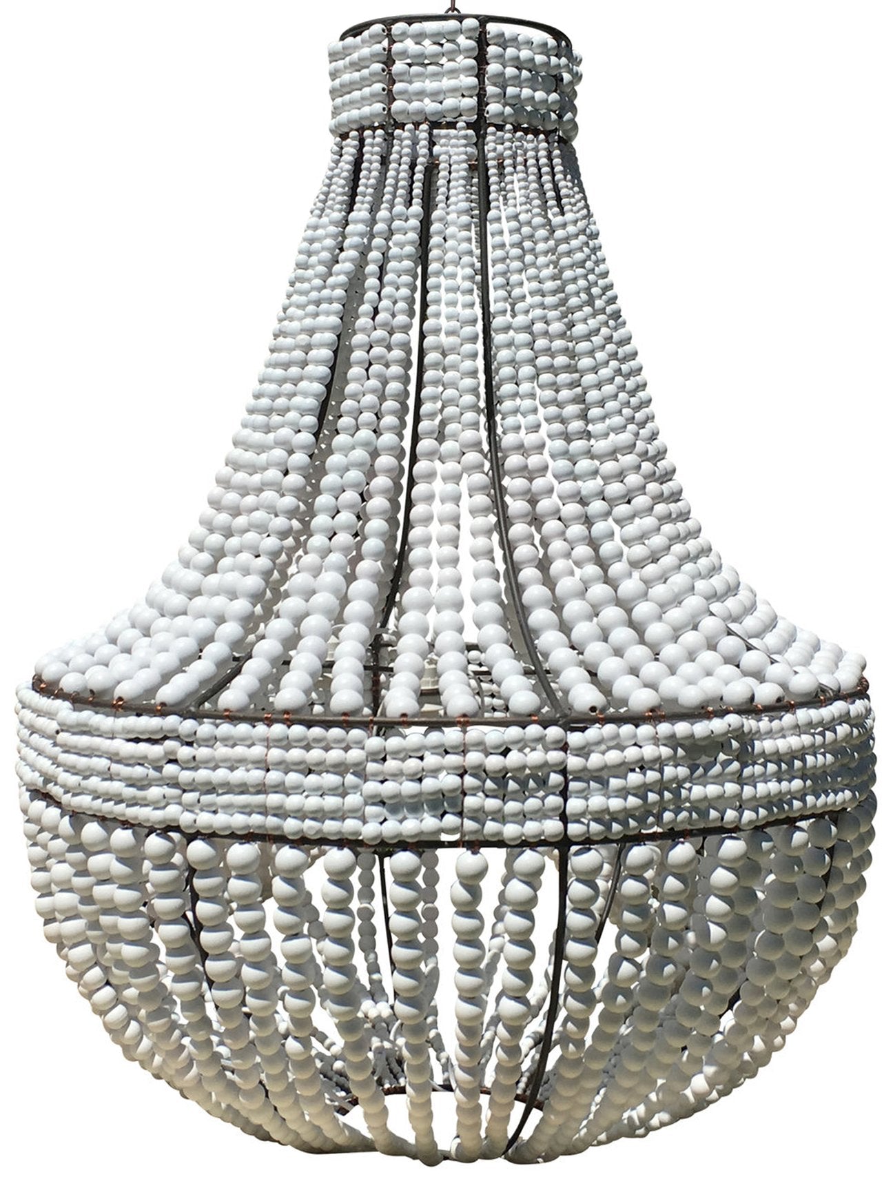 Lighting_Beaded_Chandelier_African_Empire_White